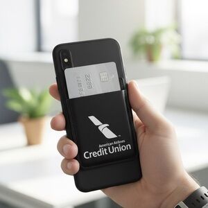 American Airlines Credit Union Mobile Card Holder Travel Silicone Smart Wallet